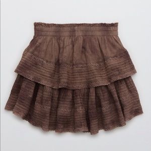 Aerie rock n ruffle skirt NWT